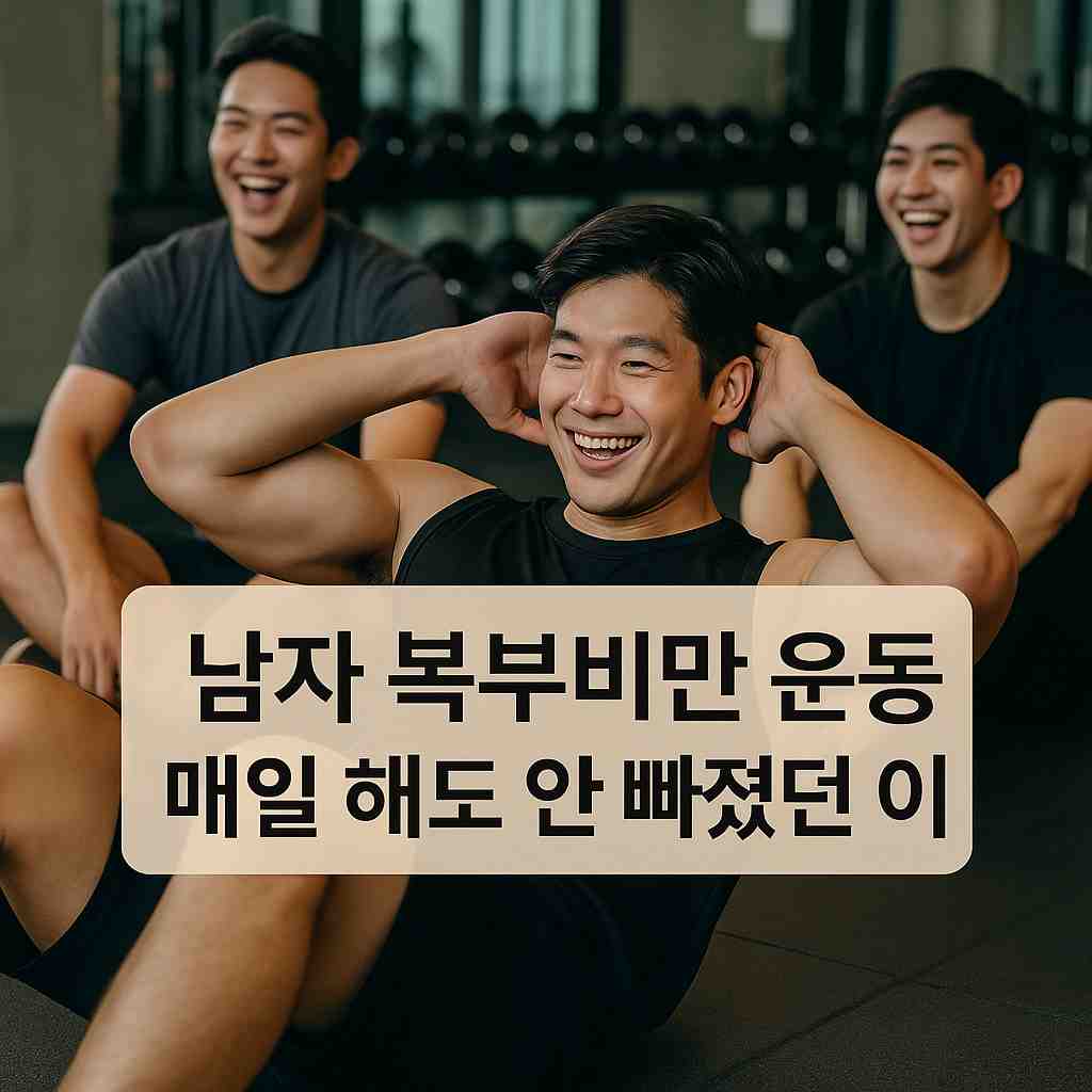 남자 복부비만 운동 매일 해도 안 빠졌던 이유