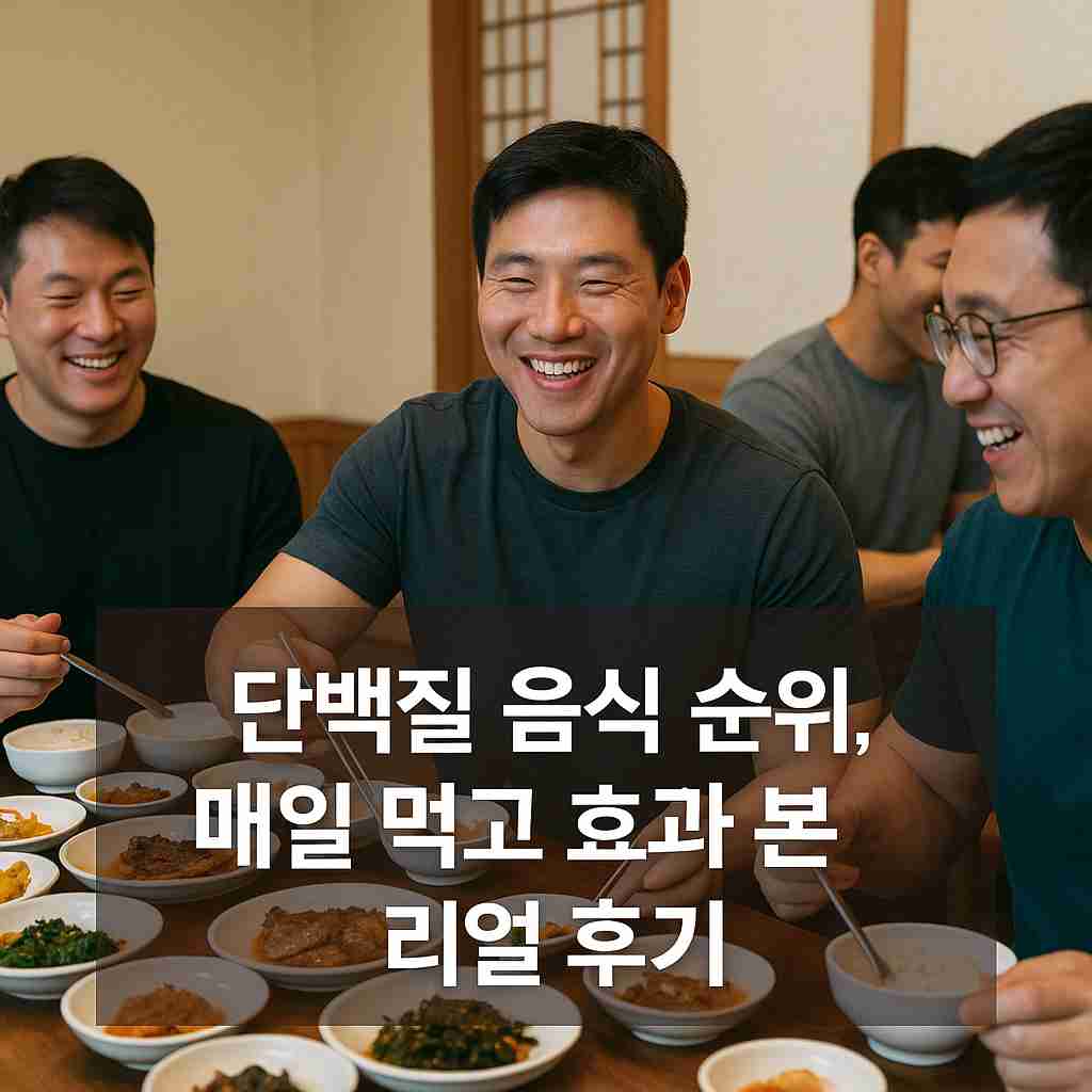 단백질 음식 순위, 매일 먹고 효과 본 리얼 후기