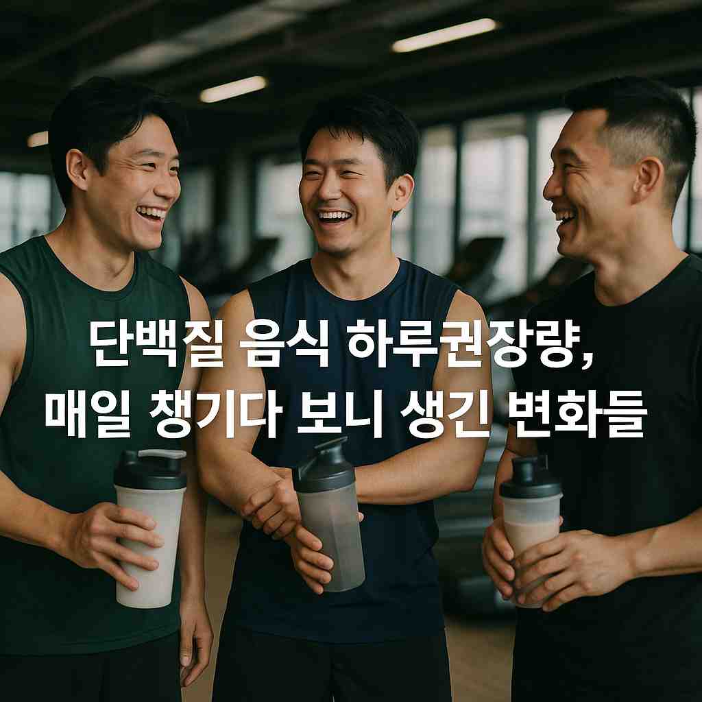 단백질 음식 하루권장량, 매일 챙기다 보니 생긴 변화들