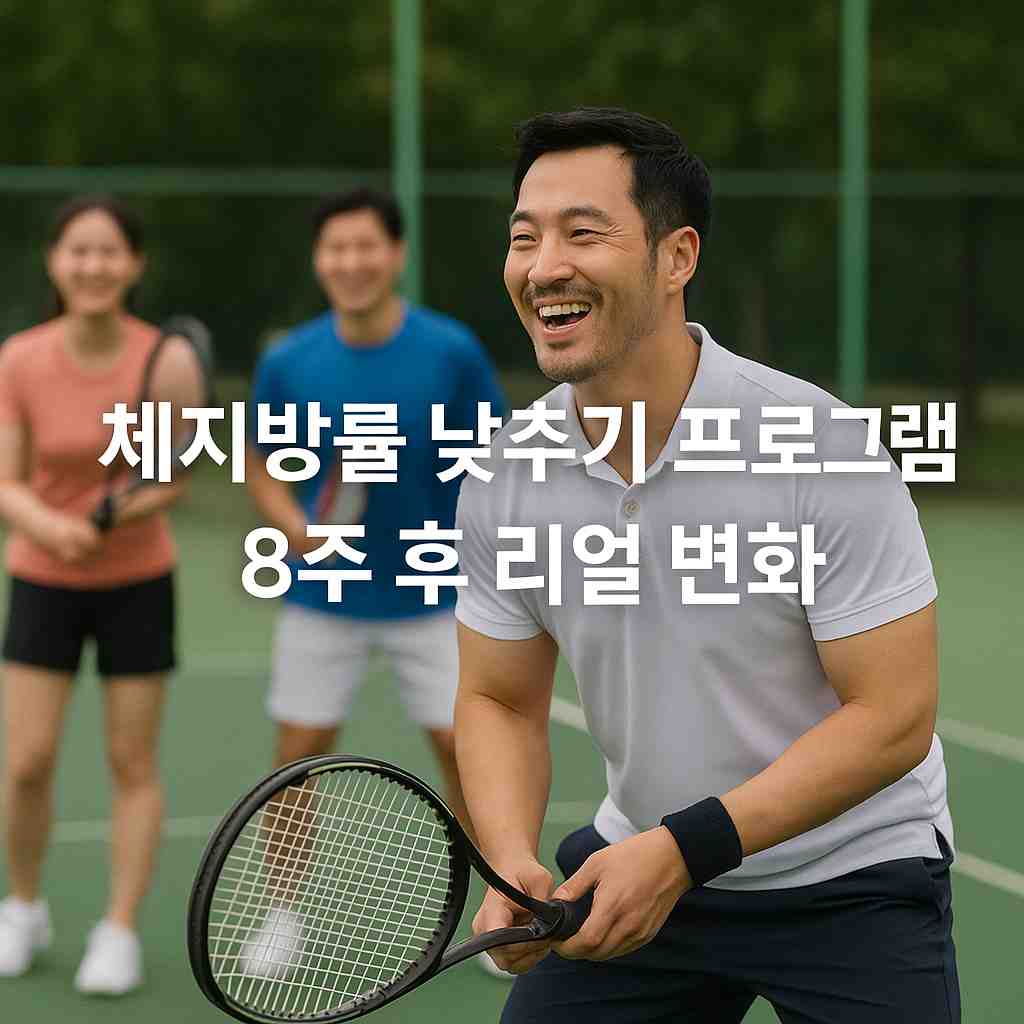체지방률 낮추기 프로그램 8주 후 리얼 변화