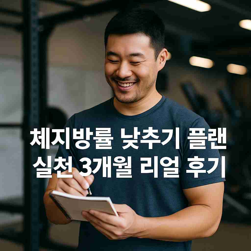 체지방률 낮추기 플랜 실천 3개월 리얼 후기