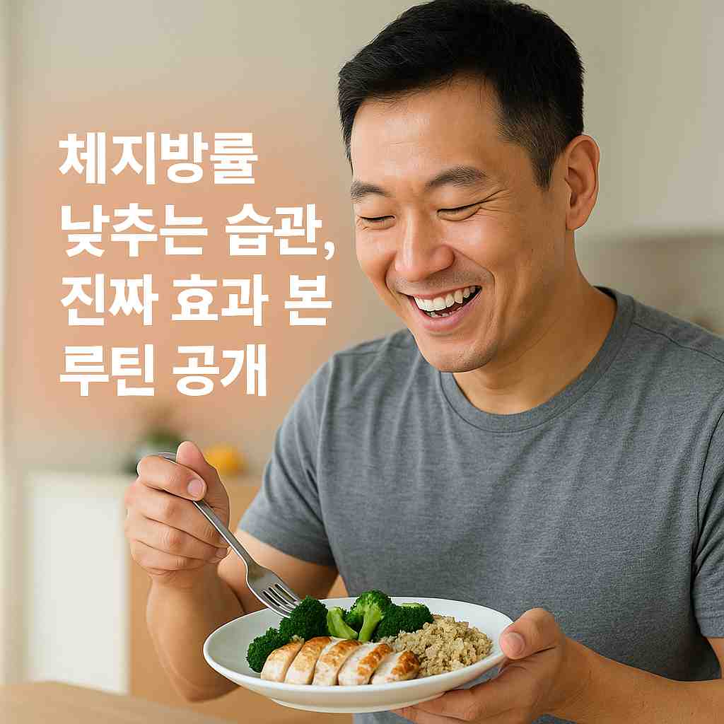 체지방률 낮추는 습관, 진짜 효과 본 루틴 공개