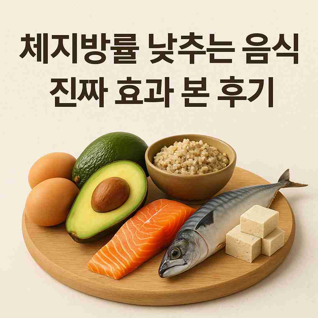 체지방률 낮추는 음식, 진짜 효과 본 후기