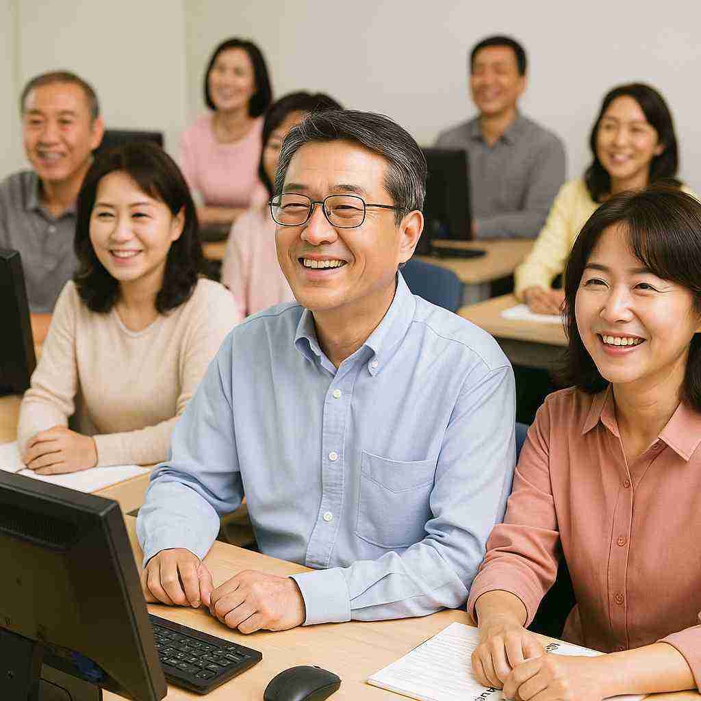 50대 퇴직자 대상 무료 교육 프로그램 참여 후 느낀 변화는