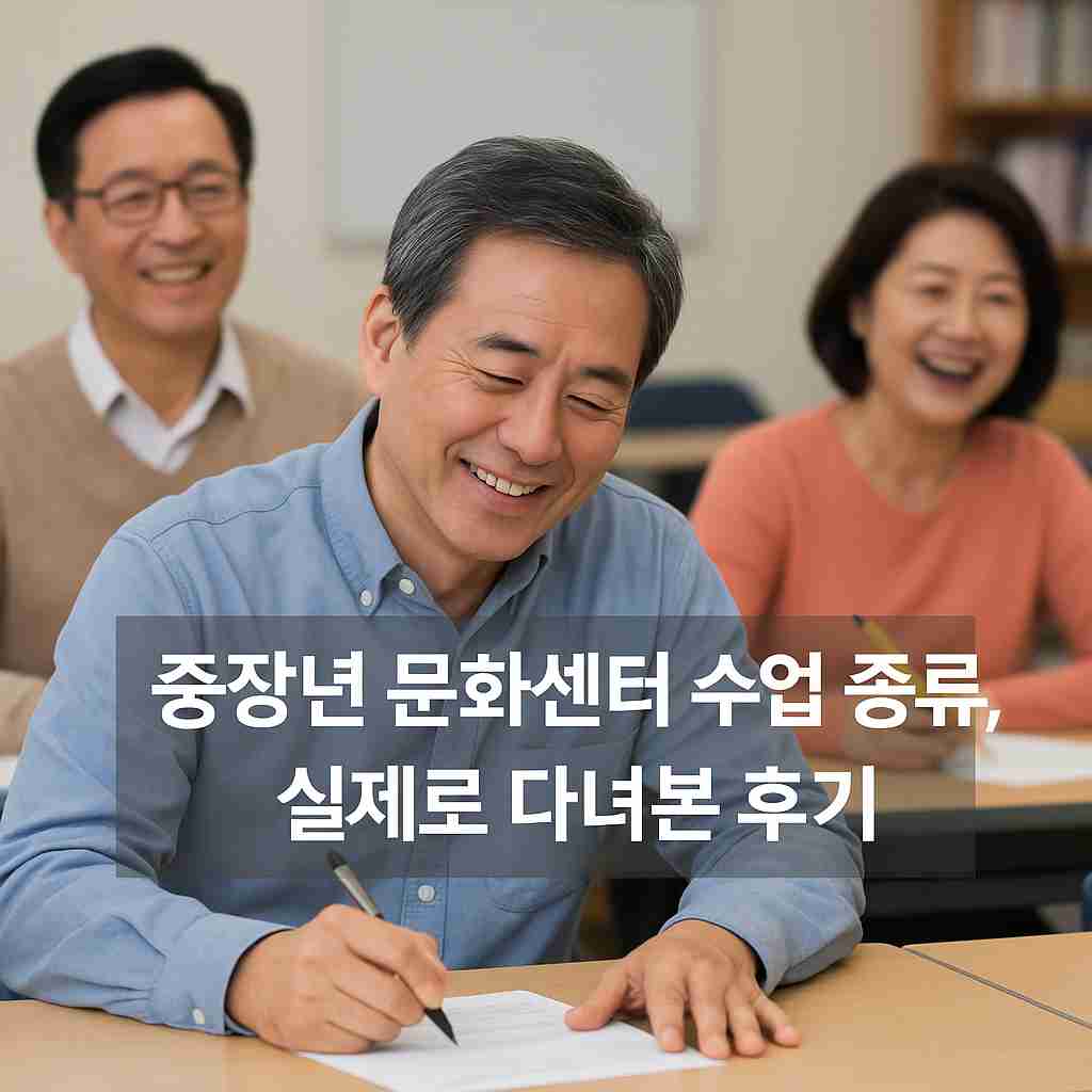 중장년 문화센터 수업 종류, 실제로 다녀본 후기