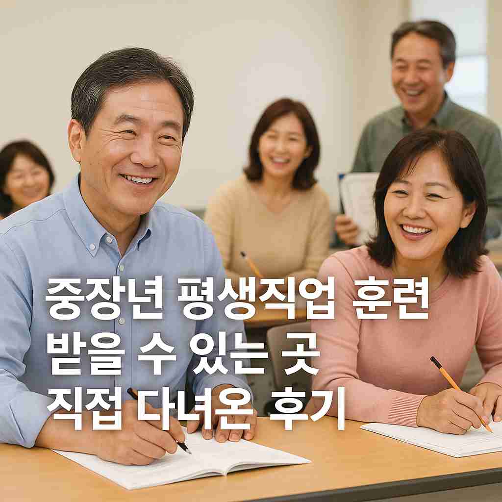 중장년 평생직업 훈련 받을 수 있는 곳 직접 다녀온 후기