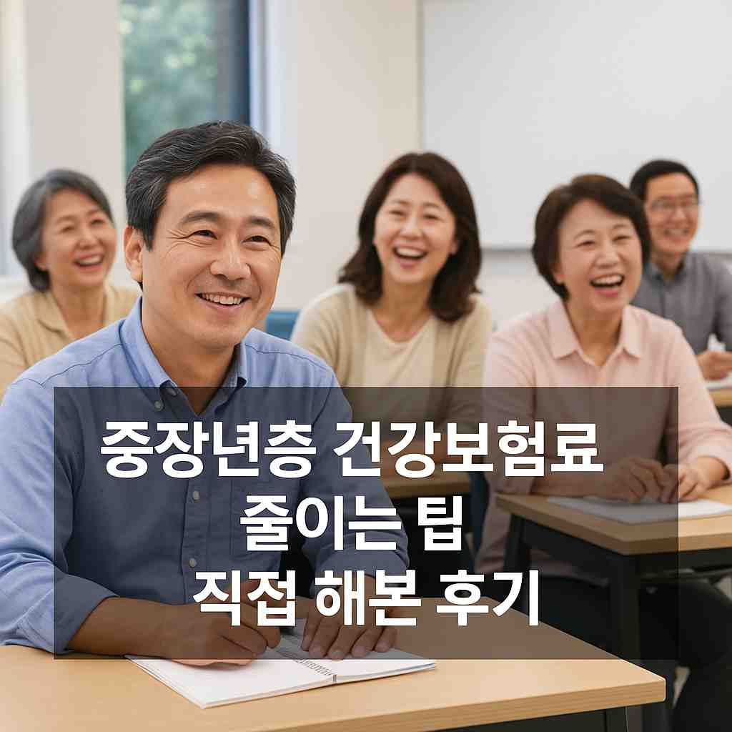 중장년층 건강보험료 줄이는 팁 직접 해본 후기