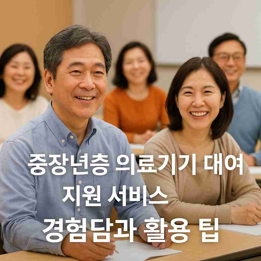 중장년층 의료기기 대여 지원 서비스 경험담과 활용 팁