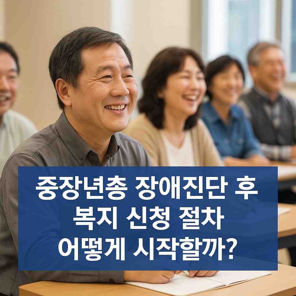 중장년층 장애진단 후 복지 신청 절차 어떻게 시작할까