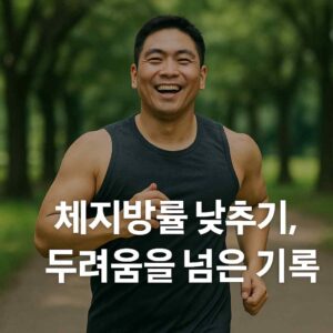 체지방률 낮추기, 두려움을 넘은 기록