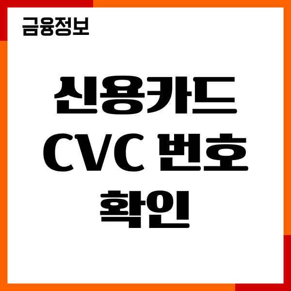 신용카드 cvc 번호 확인 방법, 유효기간 조회, 보안관리