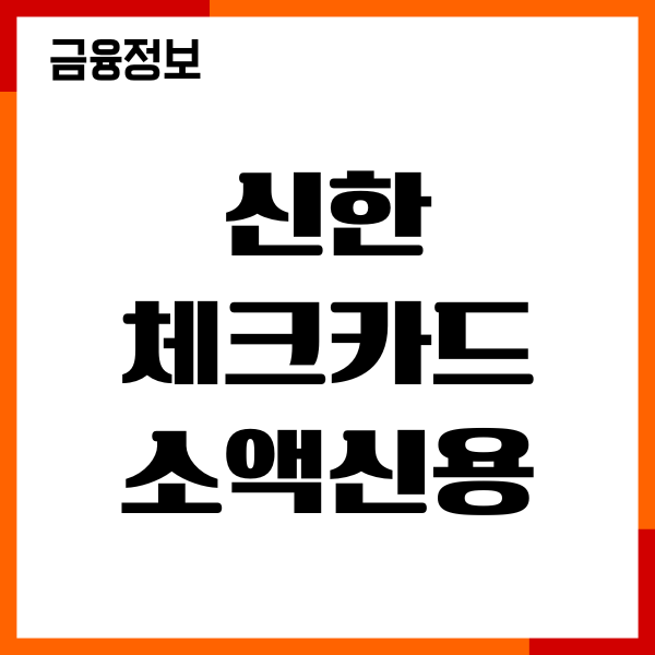 신한 체크카드 소액신용 결제 갚는법, 한도, 이용후기